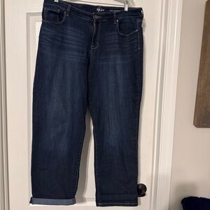 Style & Co. Women's Deep Indigo Cropped Jeans